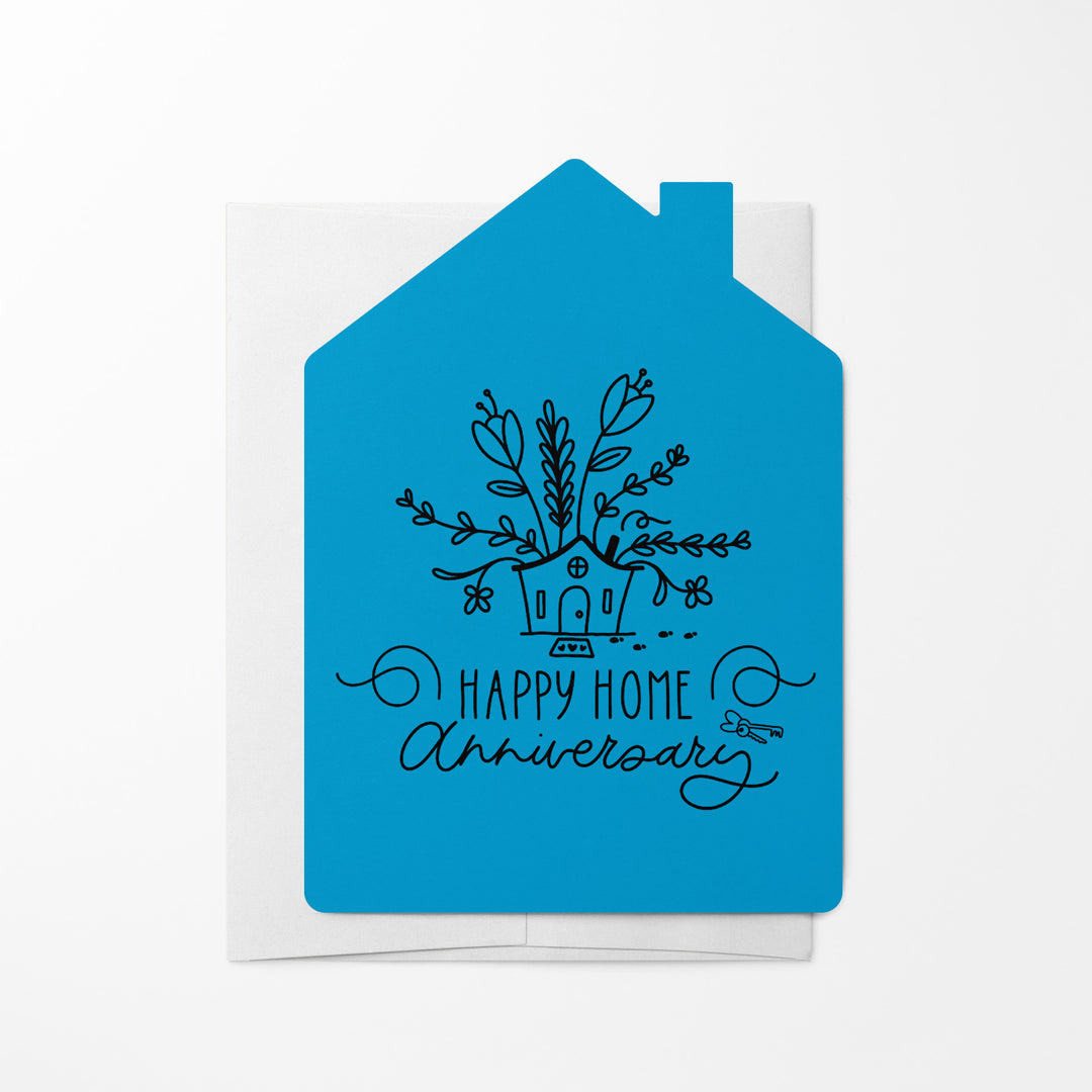 Set of Happy Home Anniversary Greeting Cards | Envelopes Included | 8-GC002 Greeting Card Market Dwellings