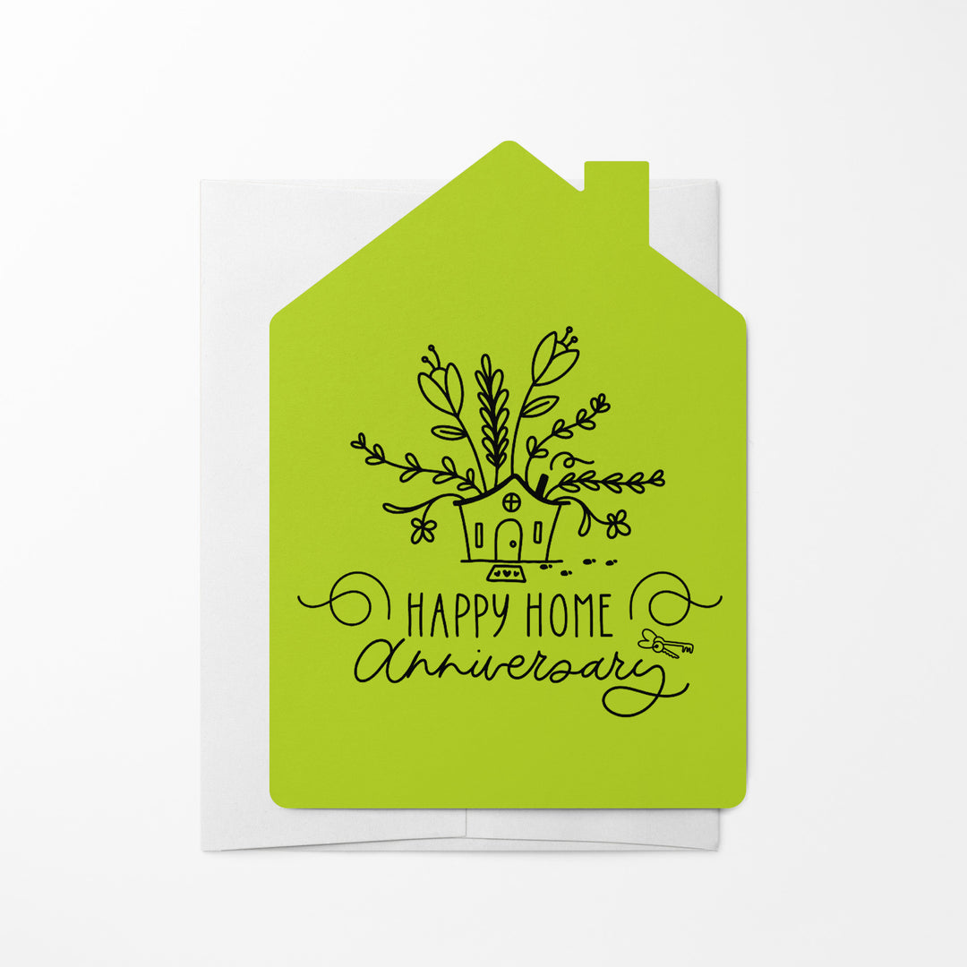Set of Happy Home Anniversary Greeting Cards | Envelopes Included | 8-GC002 Greeting Card Market Dwellings