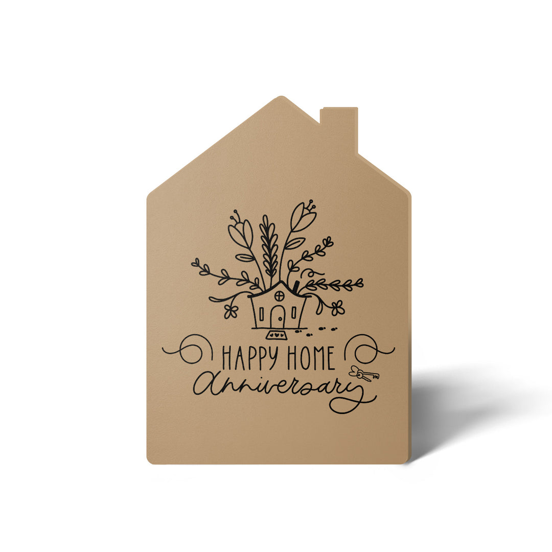 Set of Happy Home Anniversary Greeting Cards | Envelopes Included | 8-GC002 Greeting Card Market Dwellings KRAFT