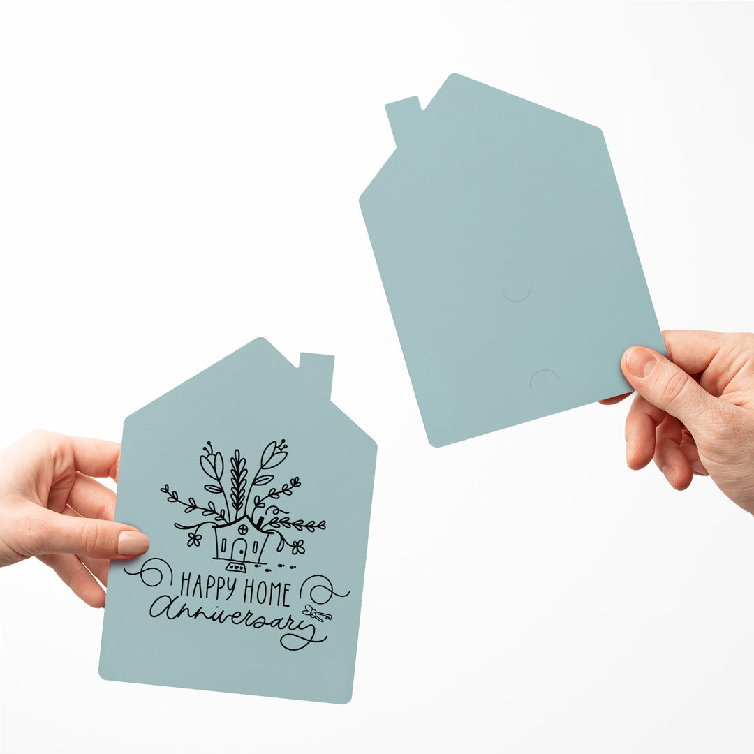 Set of Happy Home Anniversary Greeting Cards | Envelopes Included | 8-GC002 Greeting Card Market Dwellings