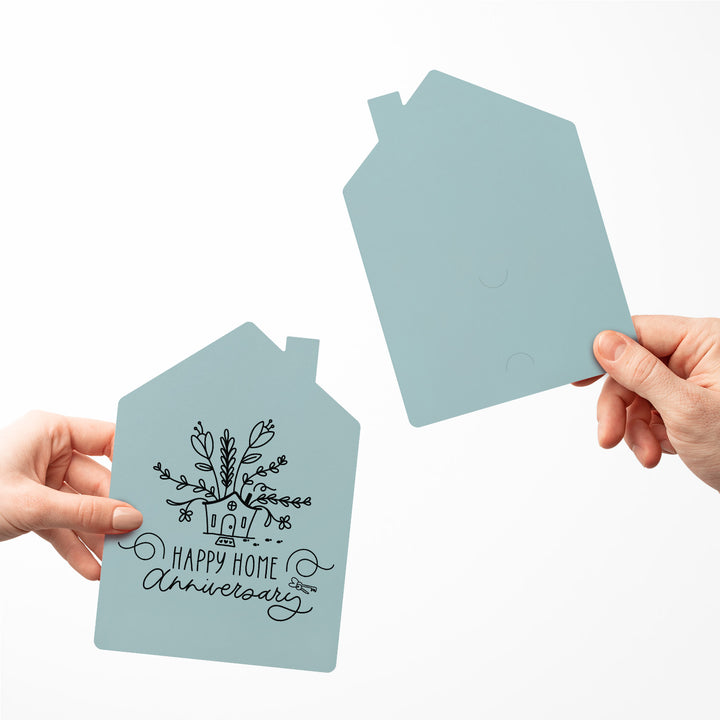 Set of Happy Home Anniversary Greeting Cards | Envelopes Included | 8-GC002 Greeting Card Market Dwellings