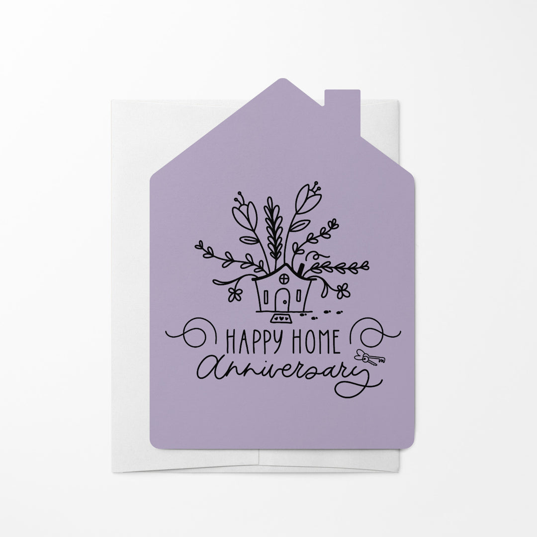 Set of Happy Home Anniversary Greeting Cards | Envelopes Included | 8-GC002