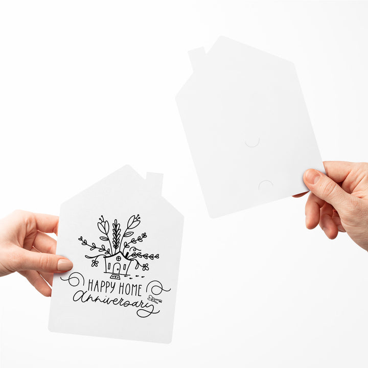 Set of Happy Home Anniversary Greeting Cards | Envelopes Included | 8-GC002