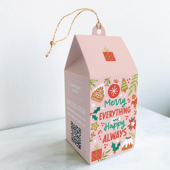 Merry Everything and Happy Always Pop By Box | Real Estate | 21-BX1 Holiday Pop By Box Market Dwellings