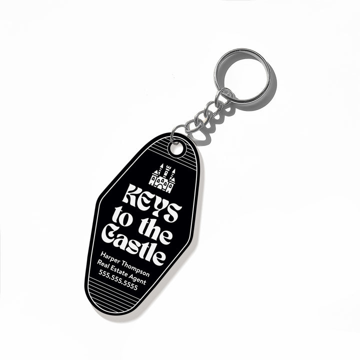 Customizable Keys To The Castle Keychains Keychain Market Dwellings BLACK SILVER
