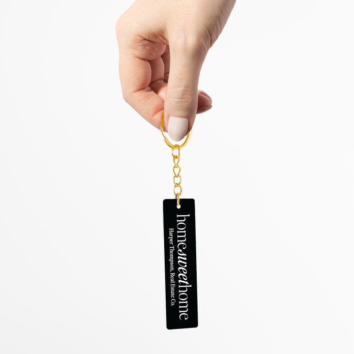 Customizable Home Sweet Home Keychains Keychain Market Dwellings