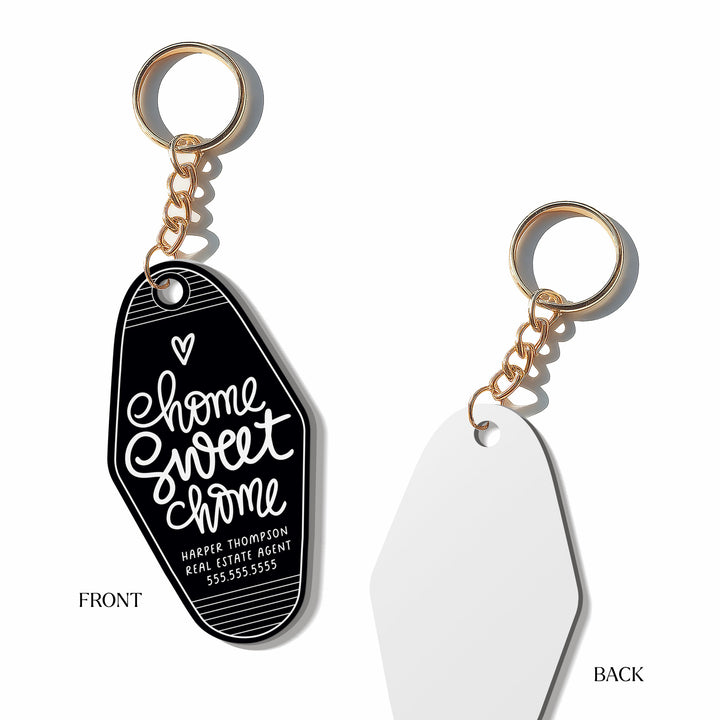 Customizable Home Sweet Home Keychains Keychain Market Dwellings