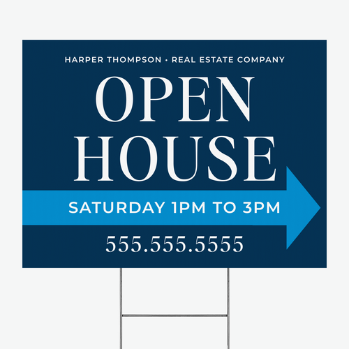 Open House Real Estate Yard Sign Yard Sign Market Dwellings