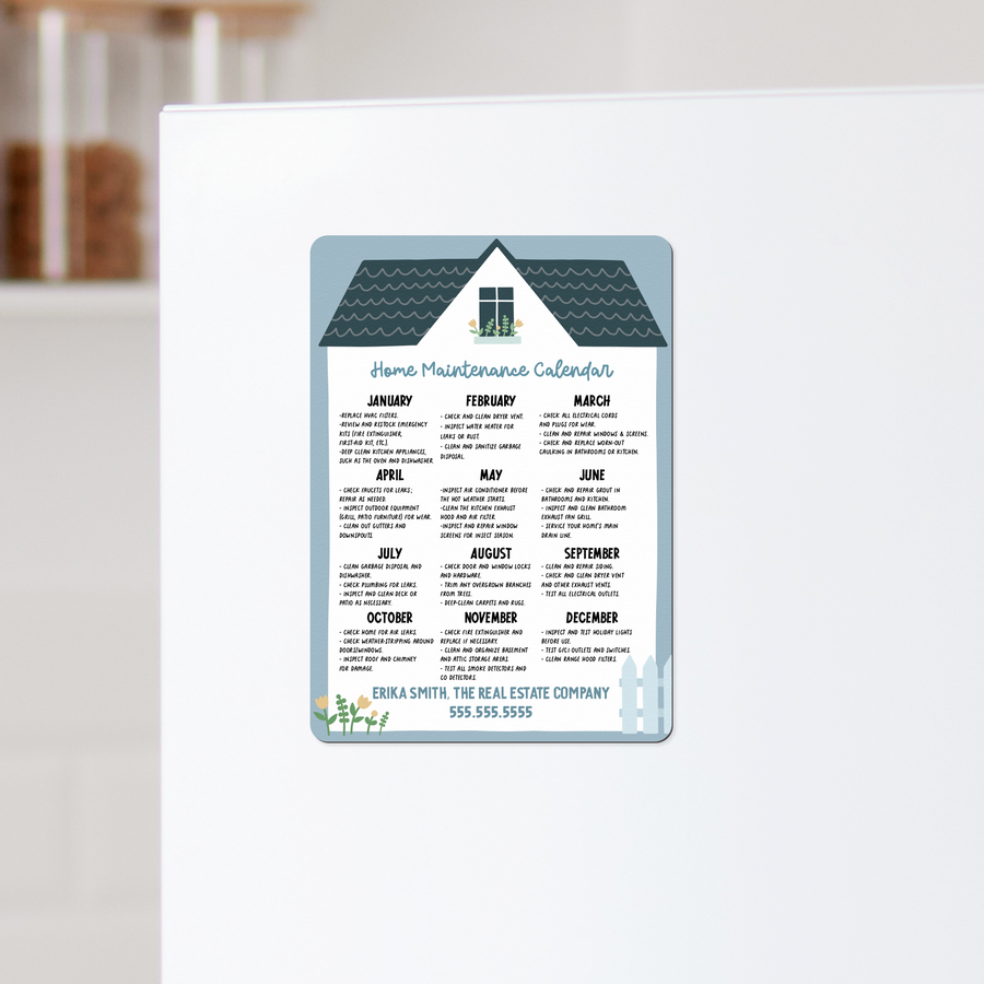 Customizable | Home Maintenance Refrigerator Magnets | DSM57-15 Magnet Market Dwellings