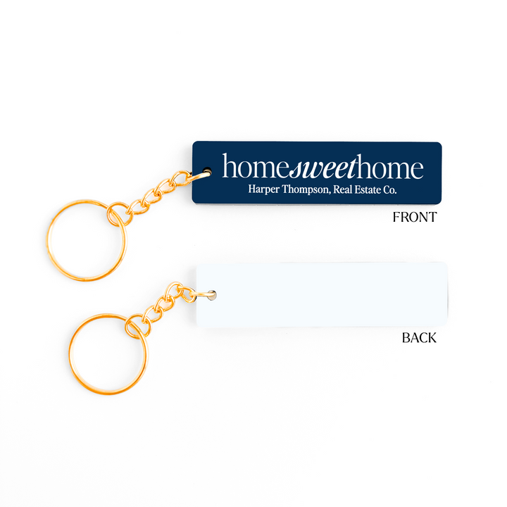 Customizable Home Sweet Home Keychains Keychain Market Dwellings