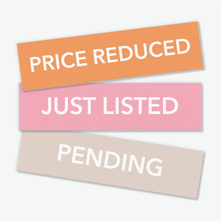 Set of 10 | Real Estate Sign Riders | DSR-1 Sign Rider Market Dwellings