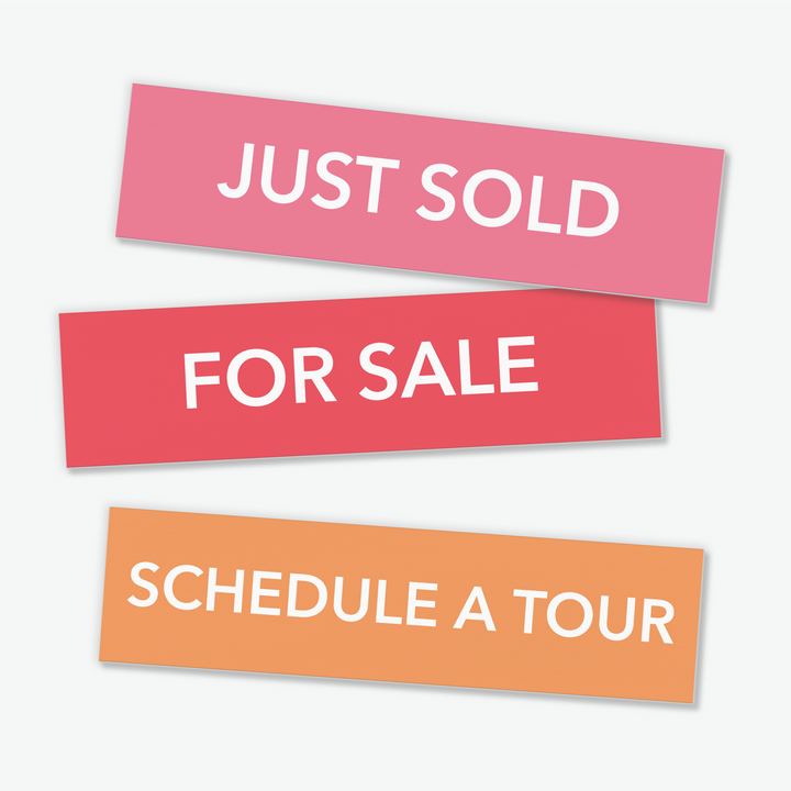 Set of 10 | Real Estate Sign Riders | DSR-1 Sign Rider Market Dwellings