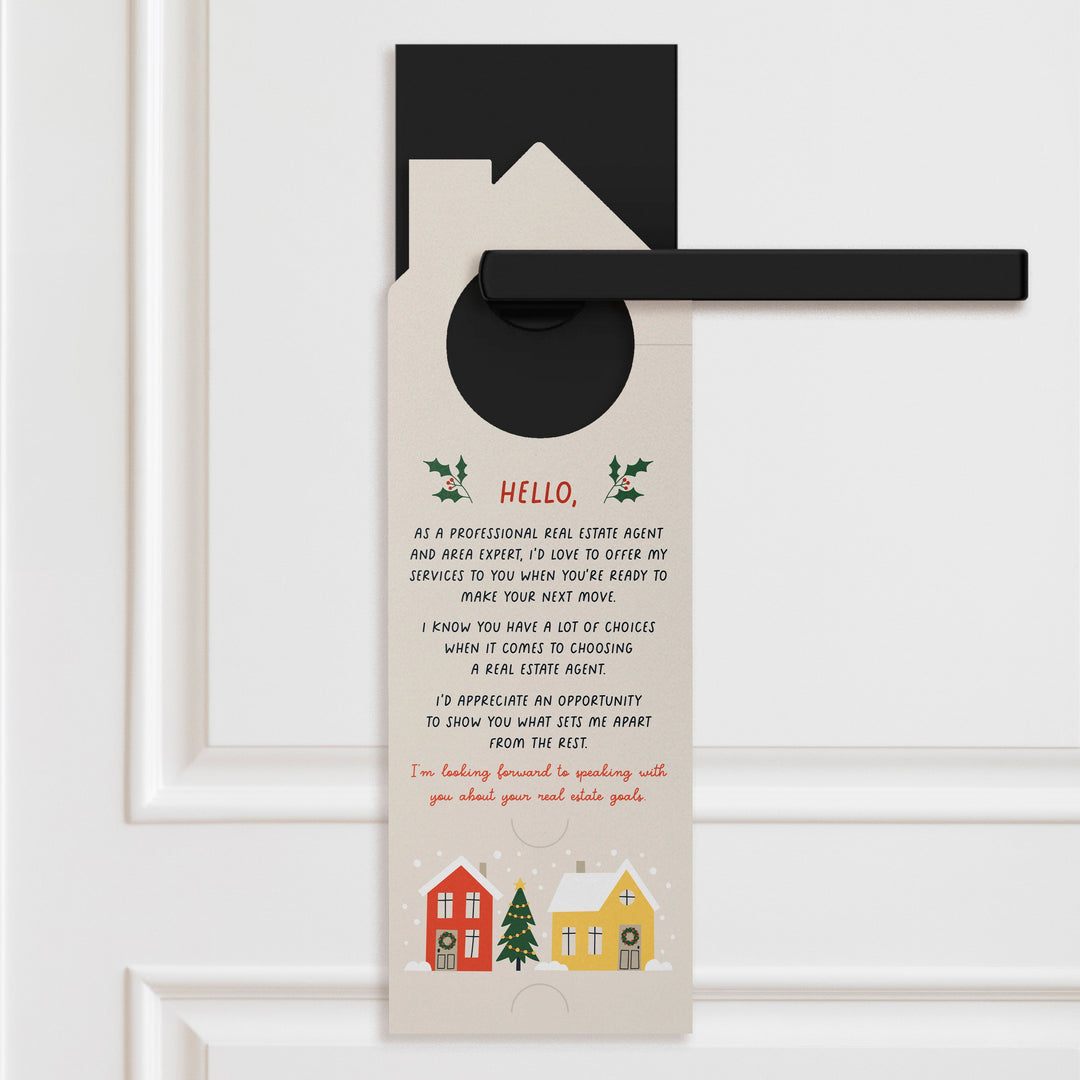 Is A New Home On Your Christmas List This Year? Door Hangers Holiday Door Hanger Market Dwellings
