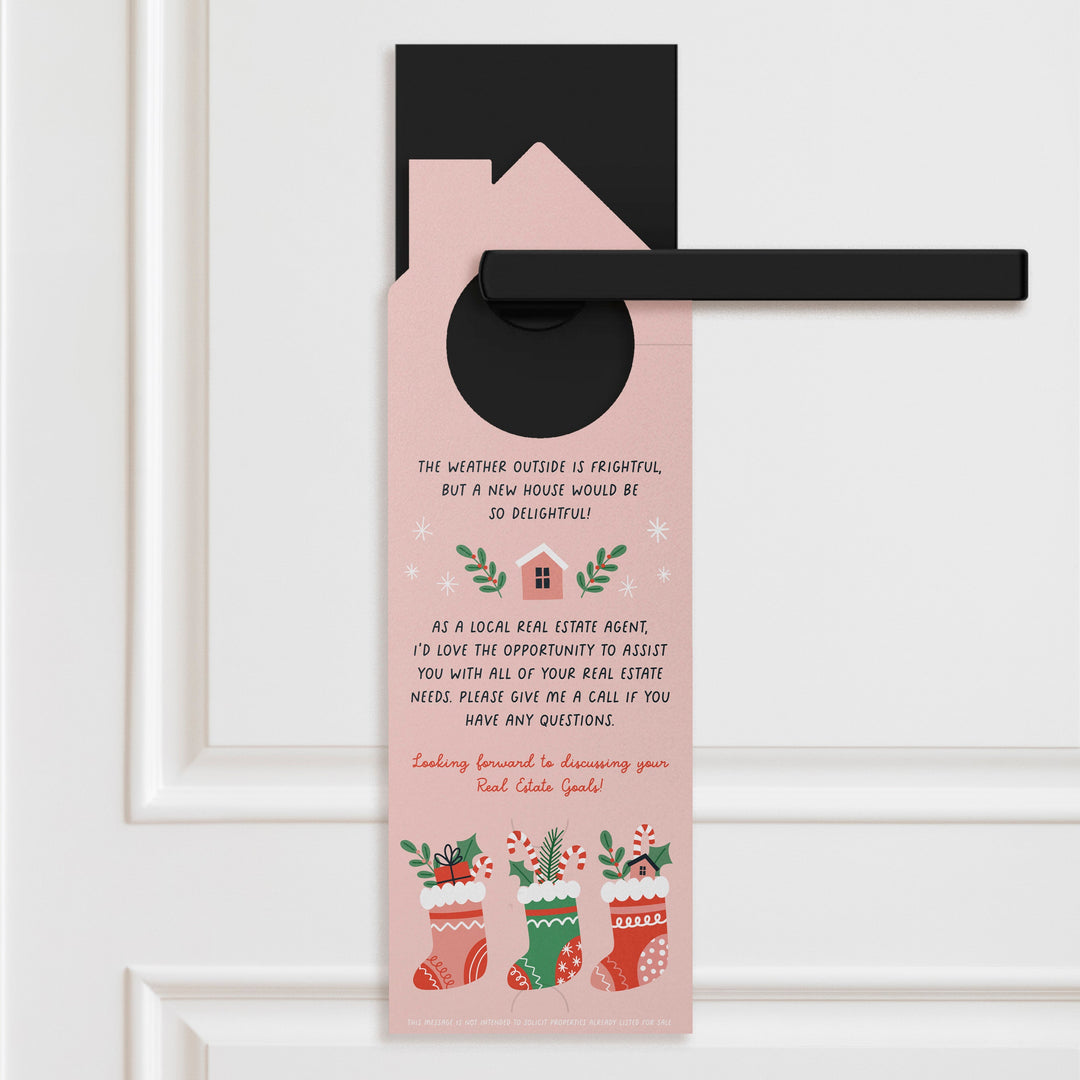 Let Me Help You Find A New Home To Hang Your Stockings. Door Hangers Holiday Door Hanger Market Dwellings