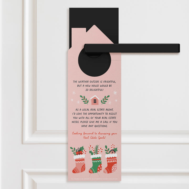 Let Me Help You Find A New Home To Hang Your Stockings. Door Hangers Holiday Door Hanger Market Dwellings