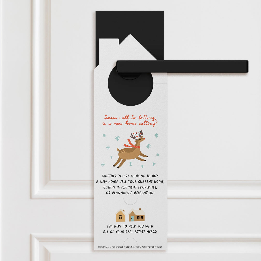 Consider Me Your Real Estate Rudolph: Lighting The Way To Your Dream Home. Door Hangers Holiday Door Hanger Market Dwellings