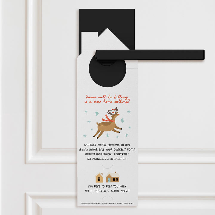 Consider Me Your Real Estate Rudolph: Lighting The Way To Your Dream Home. Door Hangers Holiday Door Hanger Market Dwellings