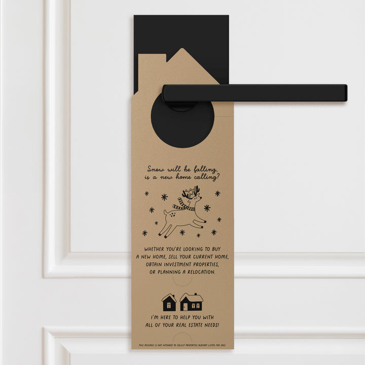 Consider Me Your Real Estate Rudolph: Lighting The Way To Your Dream Home Door Hangers Holiday Door Hanger Market Dwellings