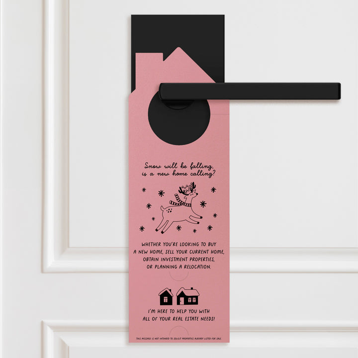 Consider Me Your Real Estate Rudolph: Lighting The Way To Your Dream Home Door Hangers Holiday Door Hanger Market Dwellings