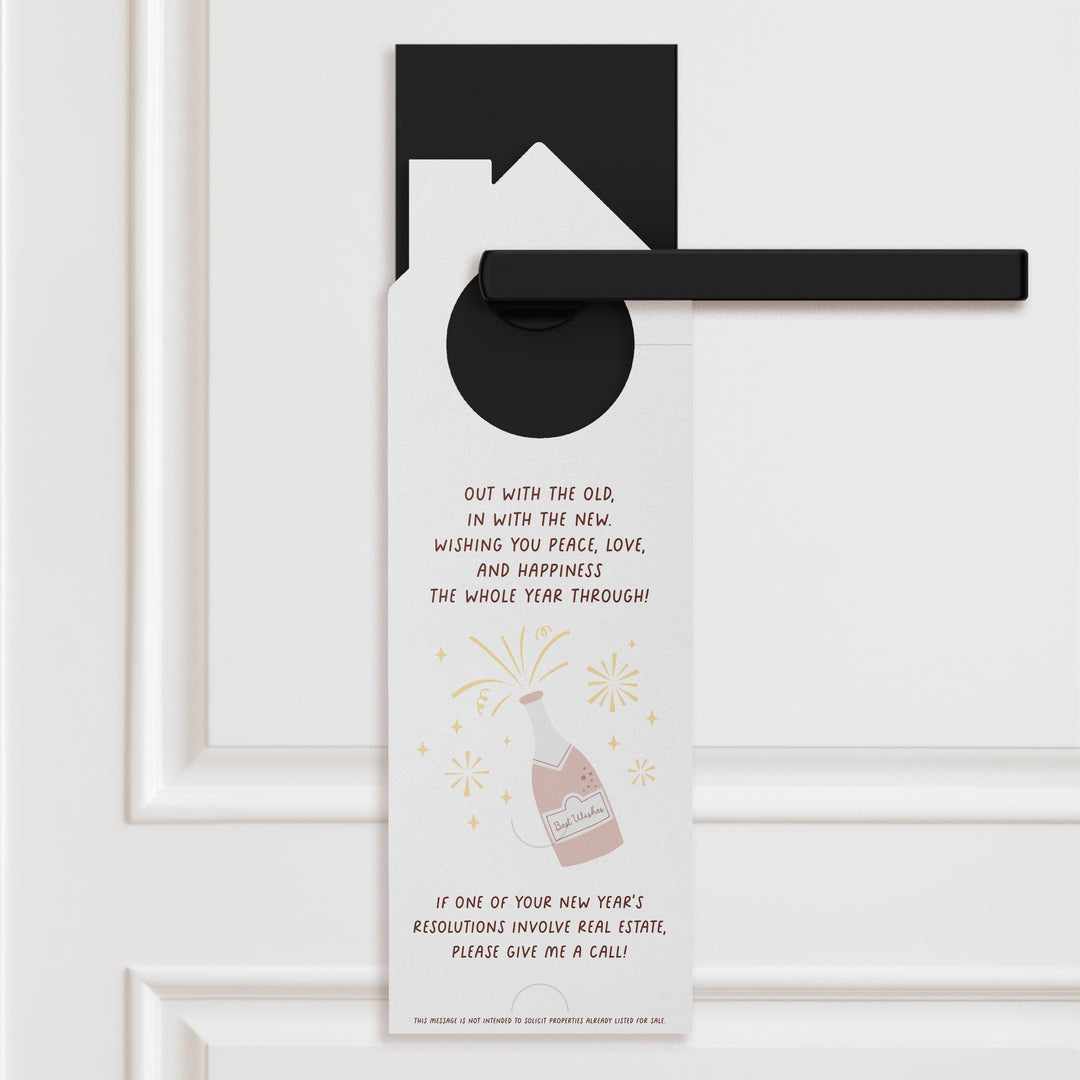 Happy New Year Door Hangers Holiday Door Hanger Market Dwellings