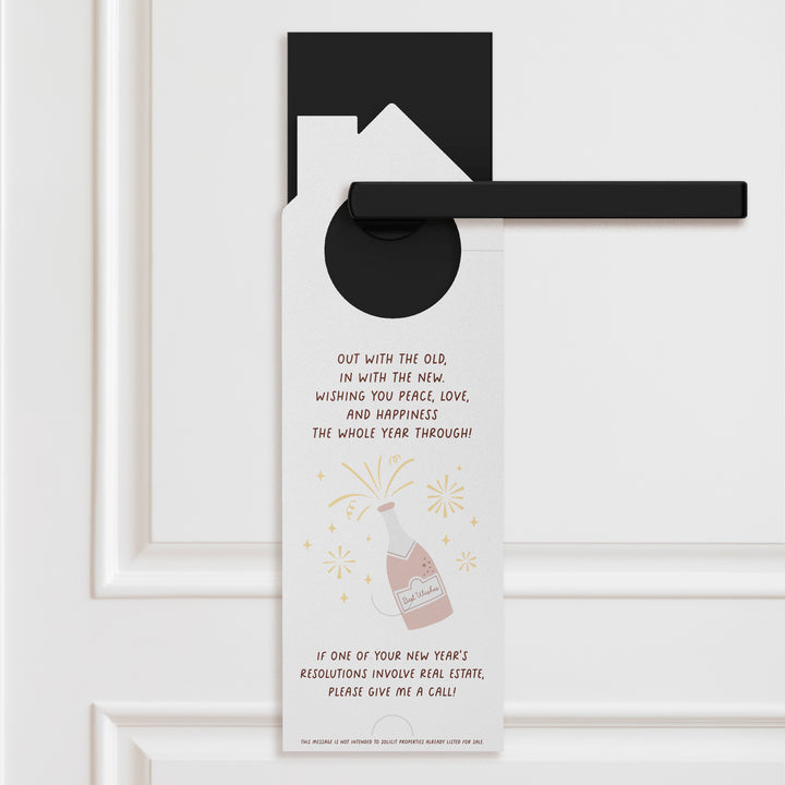Happy New Year Door Hangers Holiday Door Hanger Market Dwellings