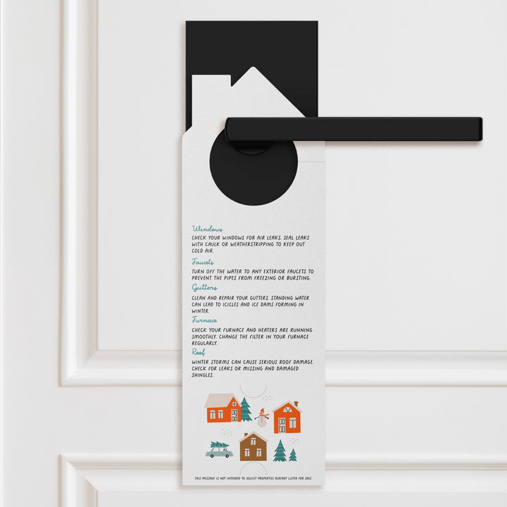 Winter Maintenance Checklist Door Hangers Season Door Hanger Market Dwellings