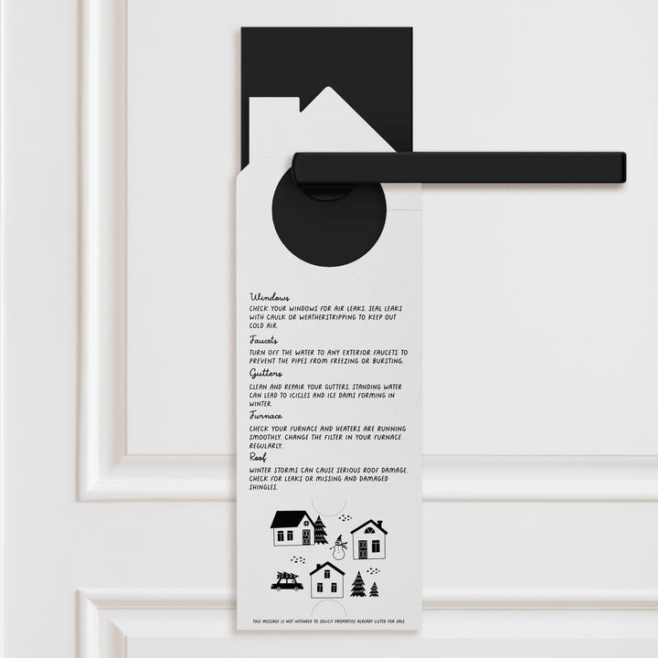 Winter Maintenance Checklist Door Hangers Season Door Hanger Market Dwellings