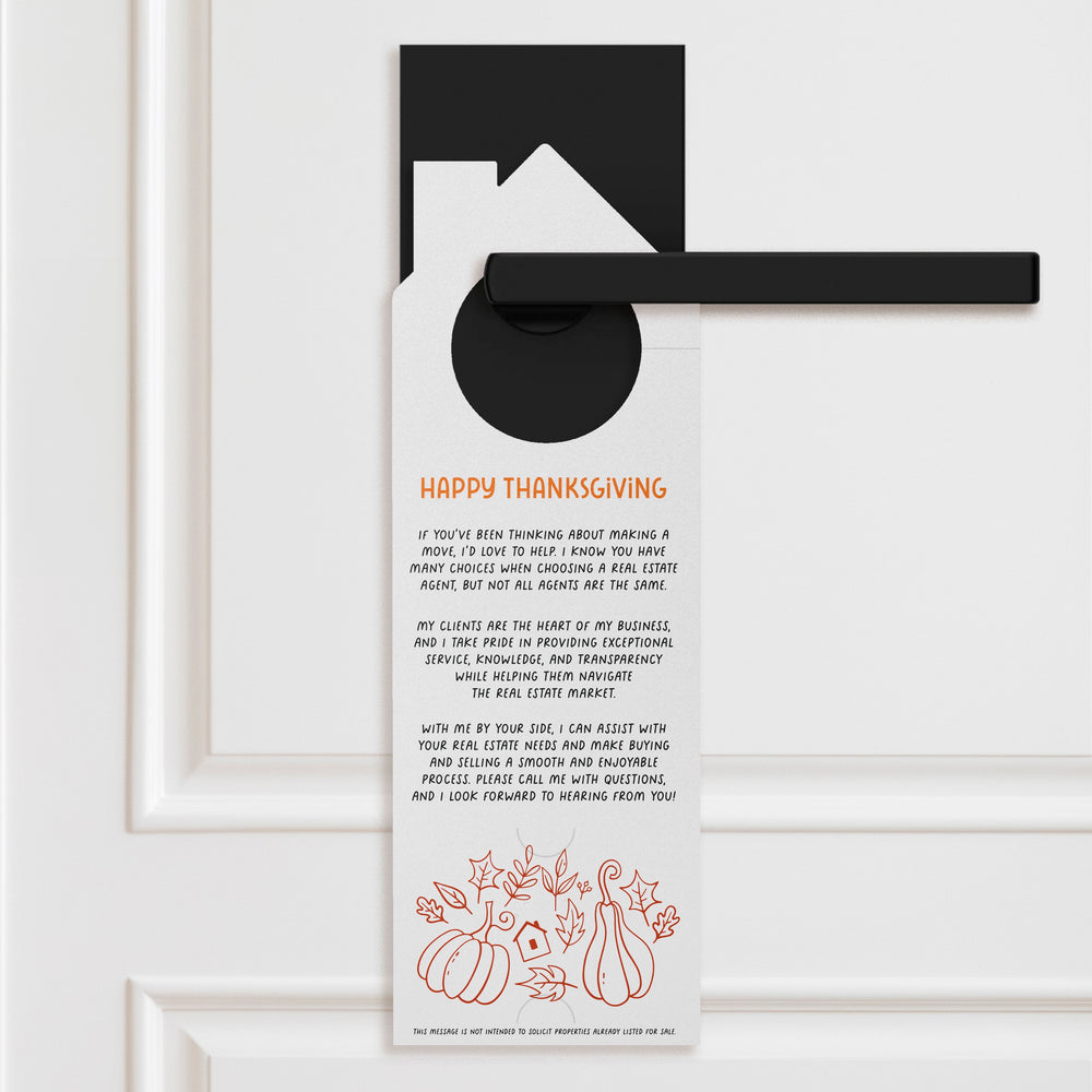 Thankful, Blessed, And Real Estate Obsessed! Door Hangers Holiday Door Hanger Market Dwellings