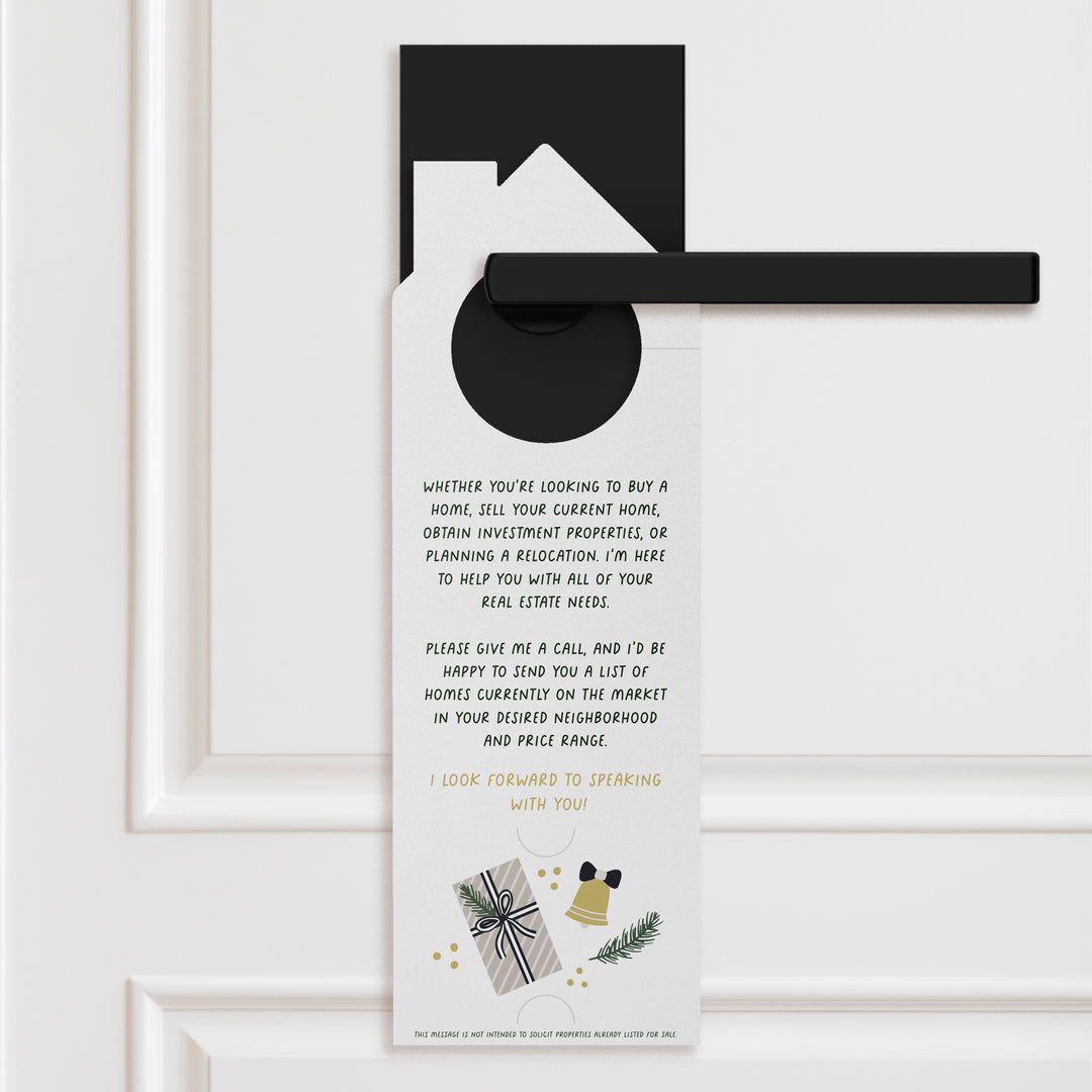Warmest Wishes From Your Neighborhood Real Estate Agent Door Hangers Holiday Door Hanger Market Dwellings