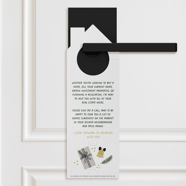 Warmest Wishes From Your Neighborhood Real Estate Agent Door Hangers Holiday Door Hanger Market Dwellings