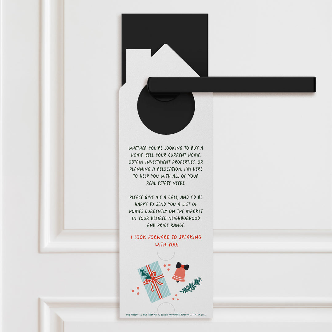 Warmest Wishes From Your Neighborhood Real Estate Agent Door Hangers Holiday Door Hanger Market Dwellings