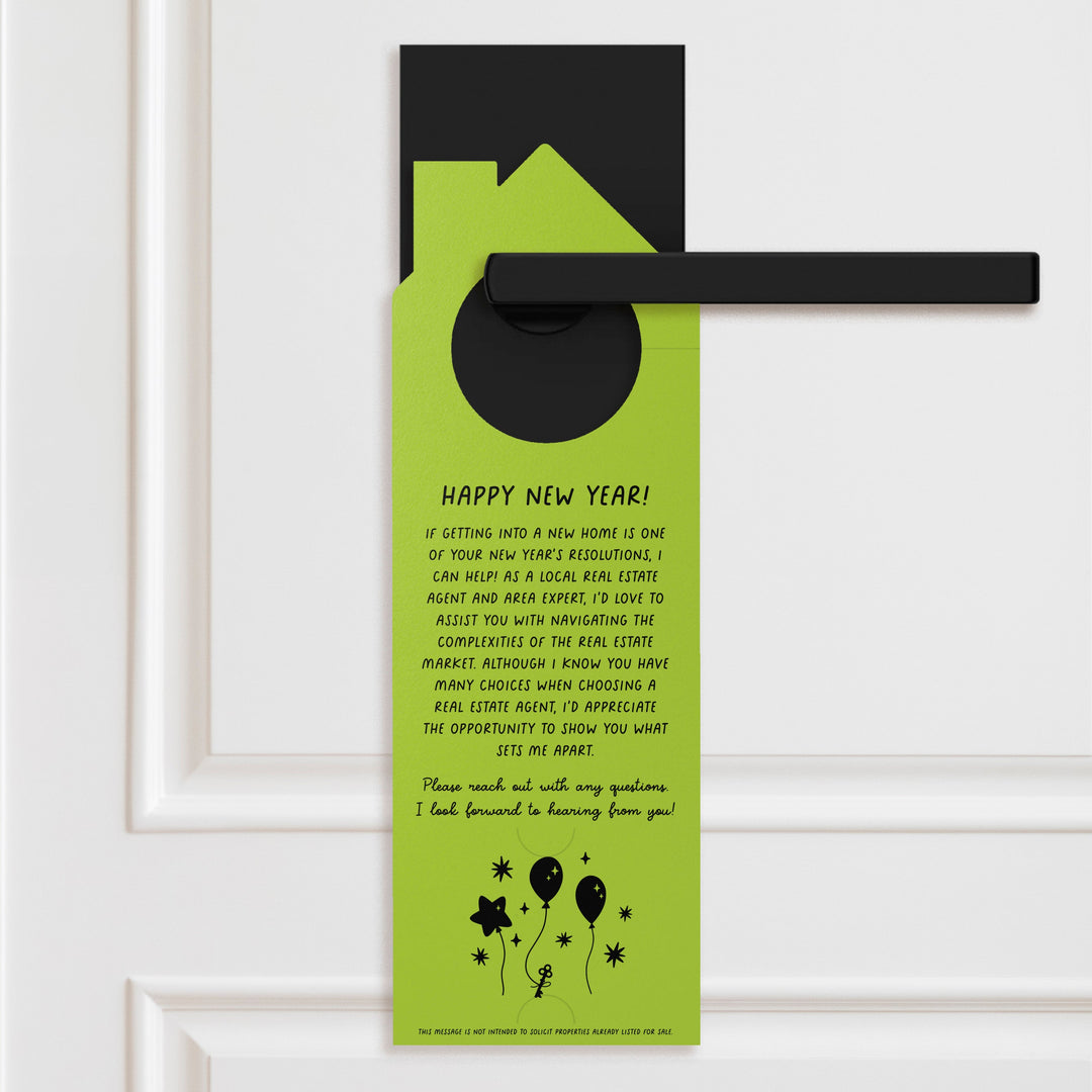 New Year, New Home? Door Hangers Holiday Door Hanger Market Dwellings