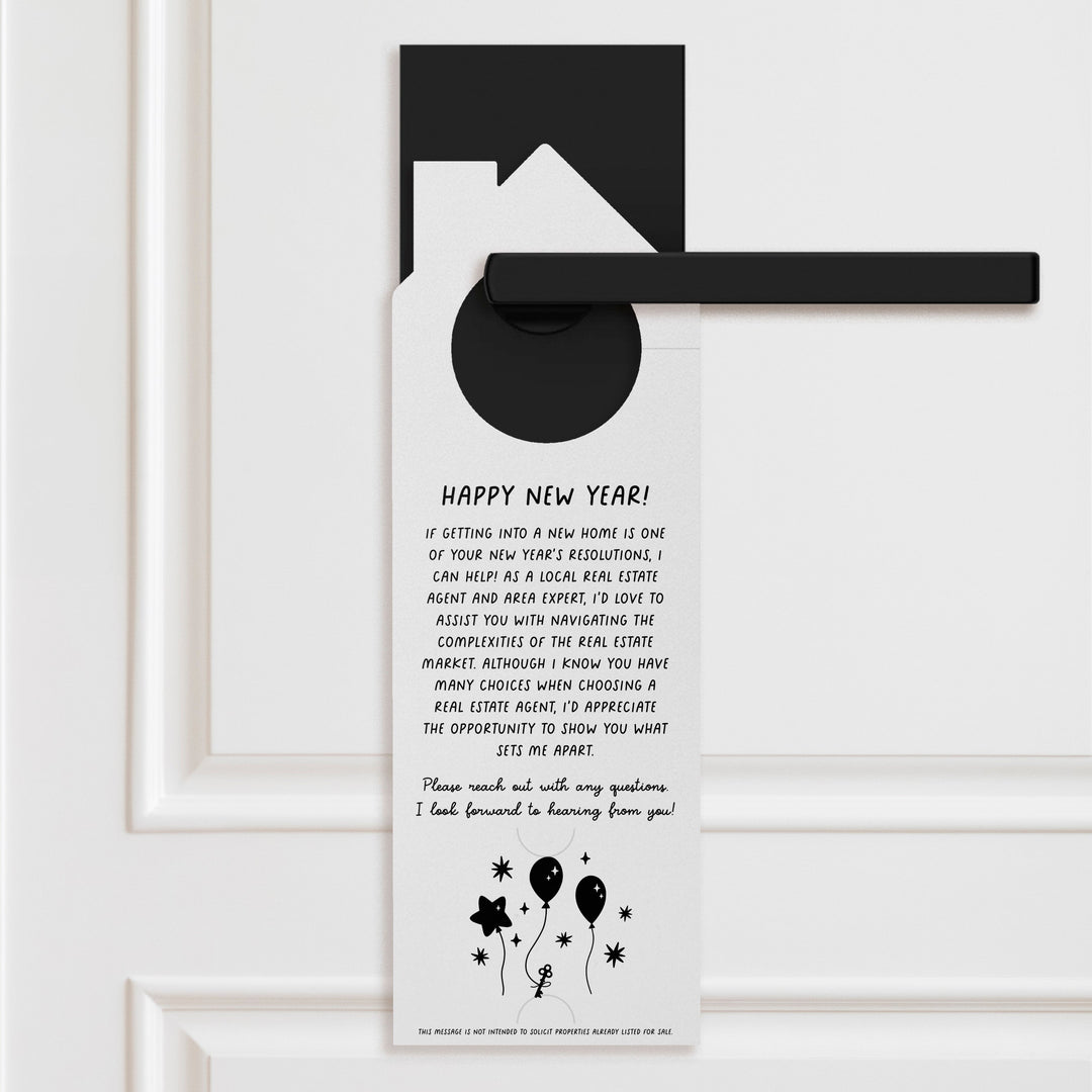 New Year, New Home? Door Hangers Holiday Door Hanger Market Dwellings