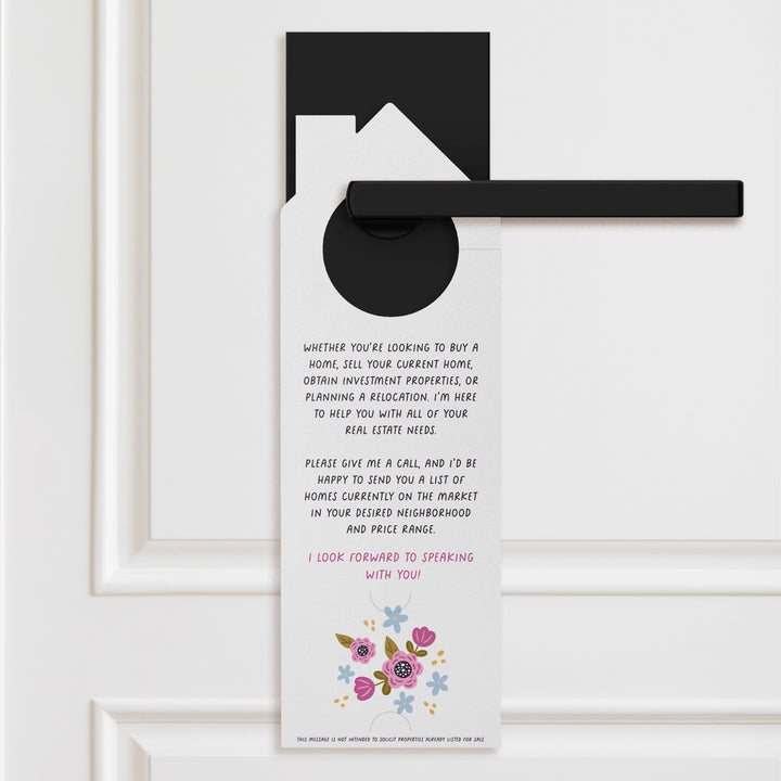 Roses Are Red. Violets Are Blue. I Sold Your Neighbor's House, And I Can Sell Yours Too! Door Hangers Holiday Door Hanger Market Dwellings
