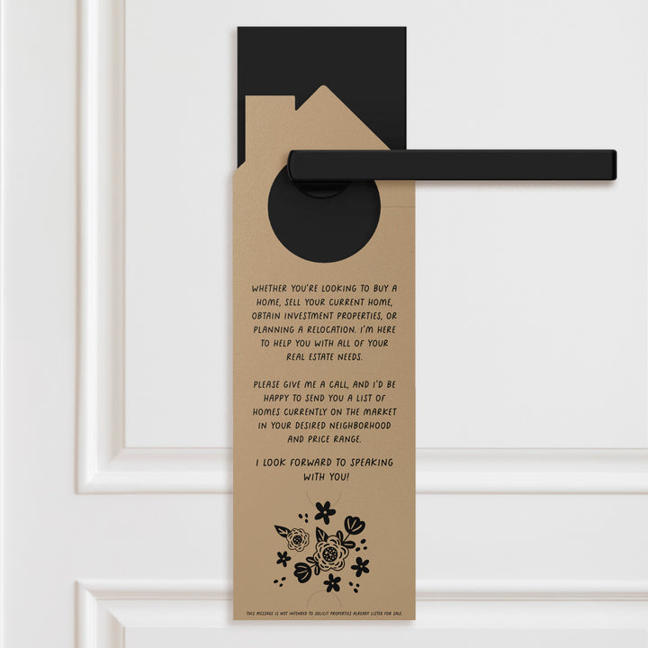 Roses Are Red. Violets Are Blue. I Sold Your Neighbor's House, And I Can Sell Yours Too! Door Hangers Holiday Door Hanger Market Dwellings