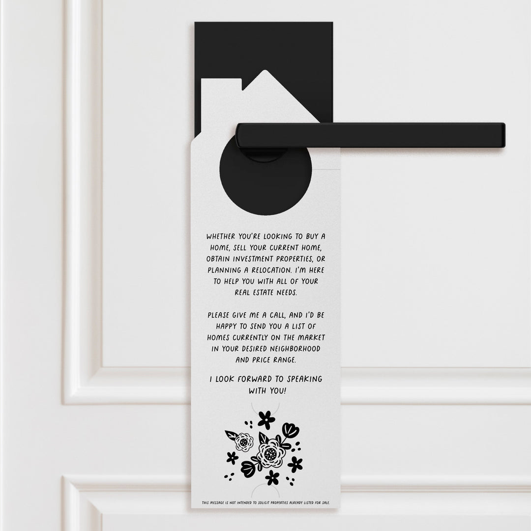 Roses Are Red. Violets Are Blue. I Sold Your Neighbor's House, And I Can Sell Yours Too! Door Hangers Holiday Door Hanger Market Dwellings