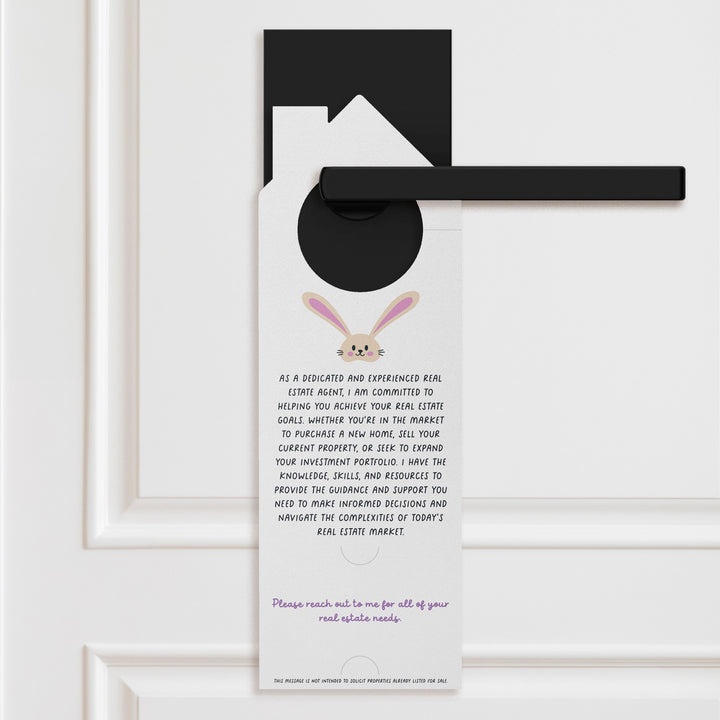 I'm Hoppy To Help You Buy Or Sell Real Estate! Door Hangers Holiday Door Hanger Market Dwellings