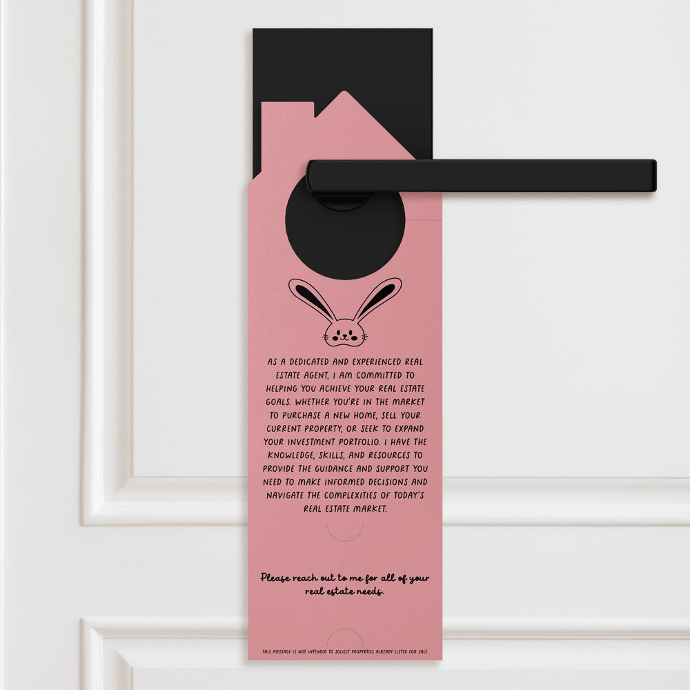 I'm Hoppy To Help You Buy Or Sell Real Estate! Door Hangers Season Door Hanger Market Dwellings