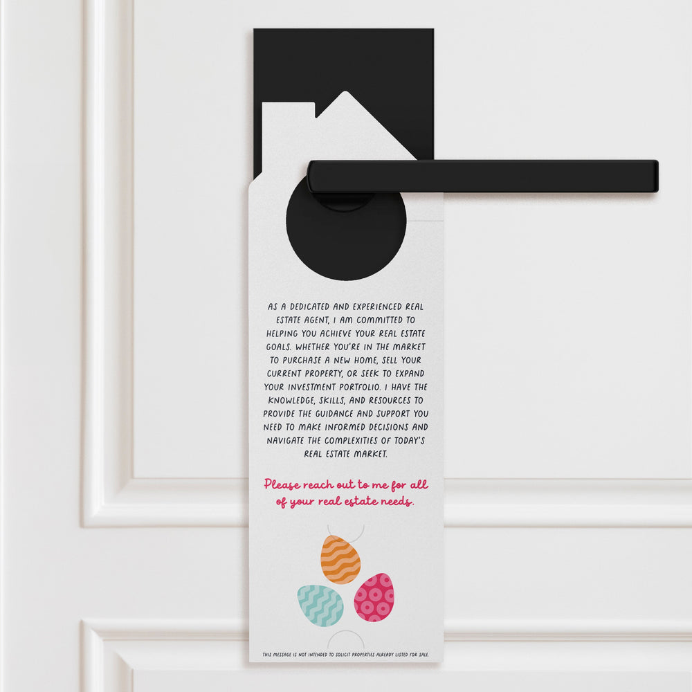 Looking For An Egg-Ceptional Real Estate Agent? Door Hangers Season Door Hanger Market Dwellings