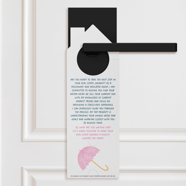 Rain Or Shine, I've Got Your Real Estate Needs Covered Every Time! Door Hangers Season Door Hanger Market Dwellings