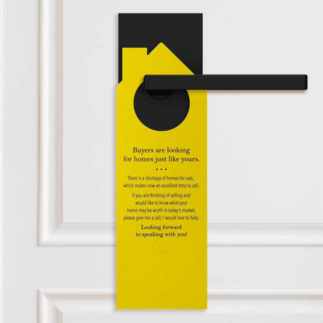 The Housing Market is on Fire Door Hangers Door Hanger Market Dwellings