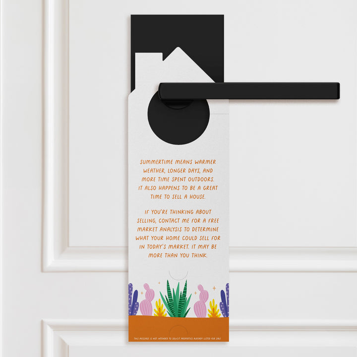 The Real Estate Market Is Heating Up Door Hangers Season Door Hanger Market Dwellings