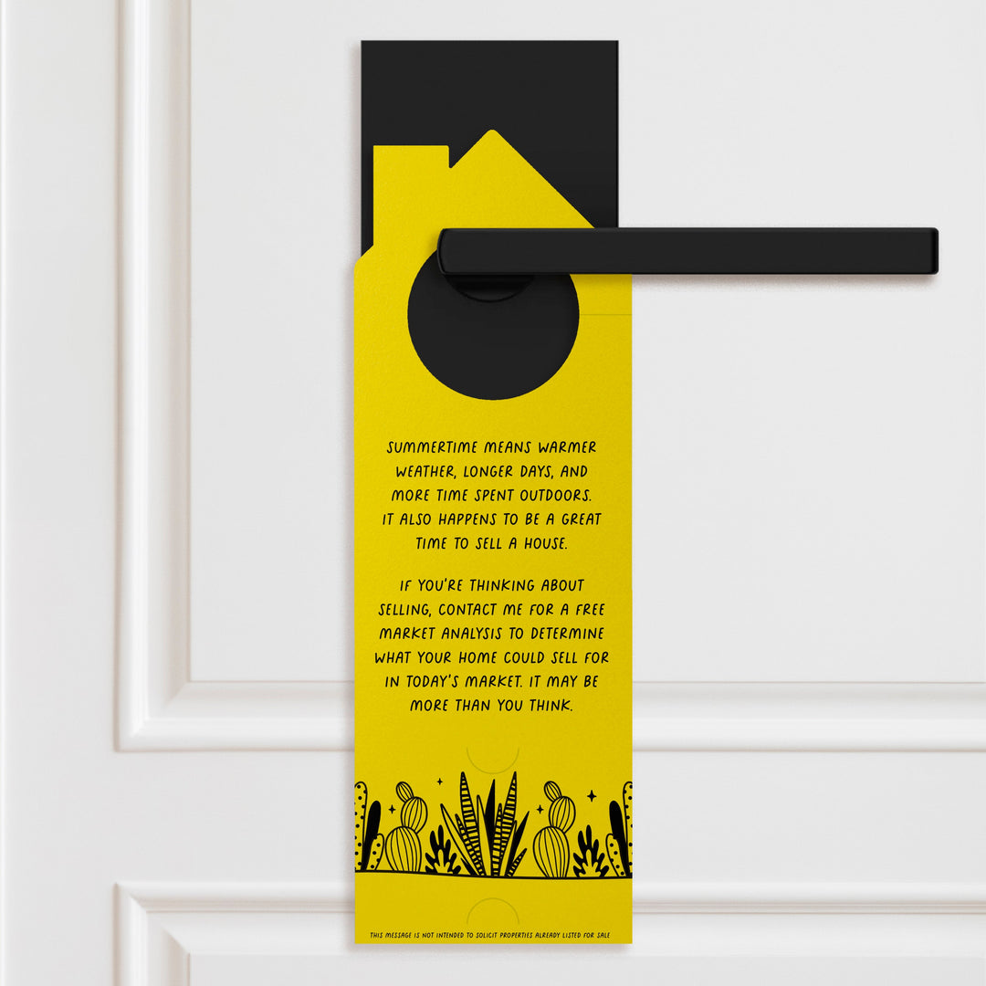 The Real Estate Market Is Heating Up! Door Hangers Season Door Hanger Market Dwellings