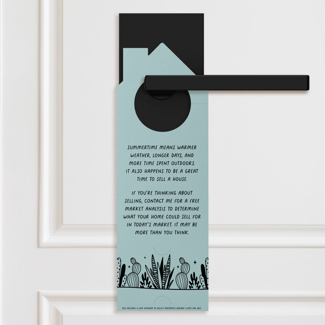 The Real Estate Market Is Heating Up! Door Hangers Season Door Hanger Market Dwellings