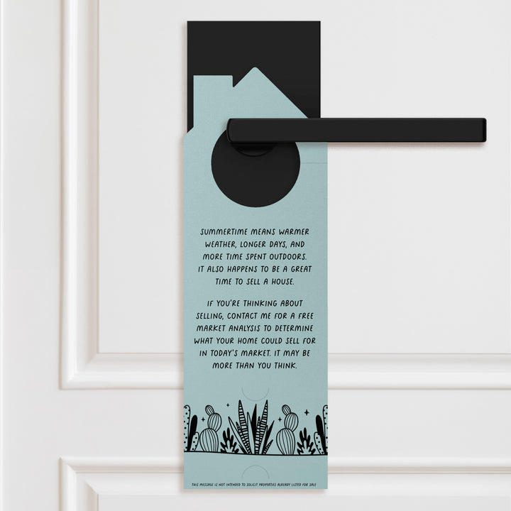 The Real Estate Market Is Heating Up! Door Hangers Season Door Hanger Market Dwellings