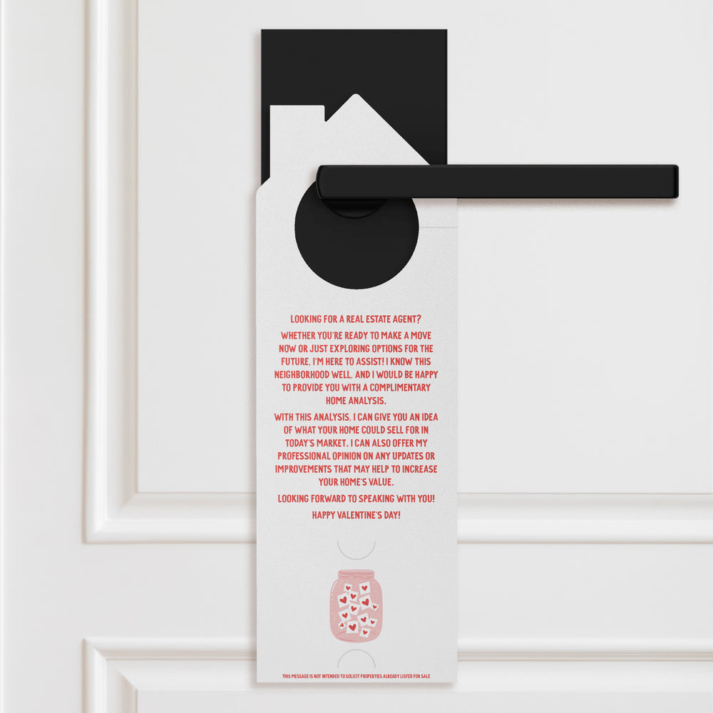 Valentine's Day Wish Jar Door Hangers Holiday Door Hanger Market Dwellings