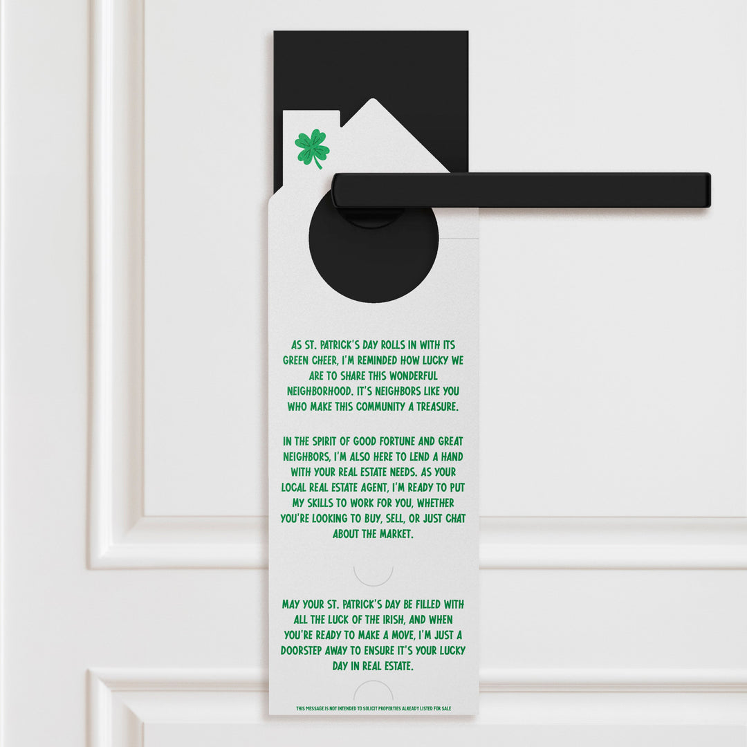 Lucky To Be Your Neighbor Door Hangers Holiday Door Hanger Market Dwellings