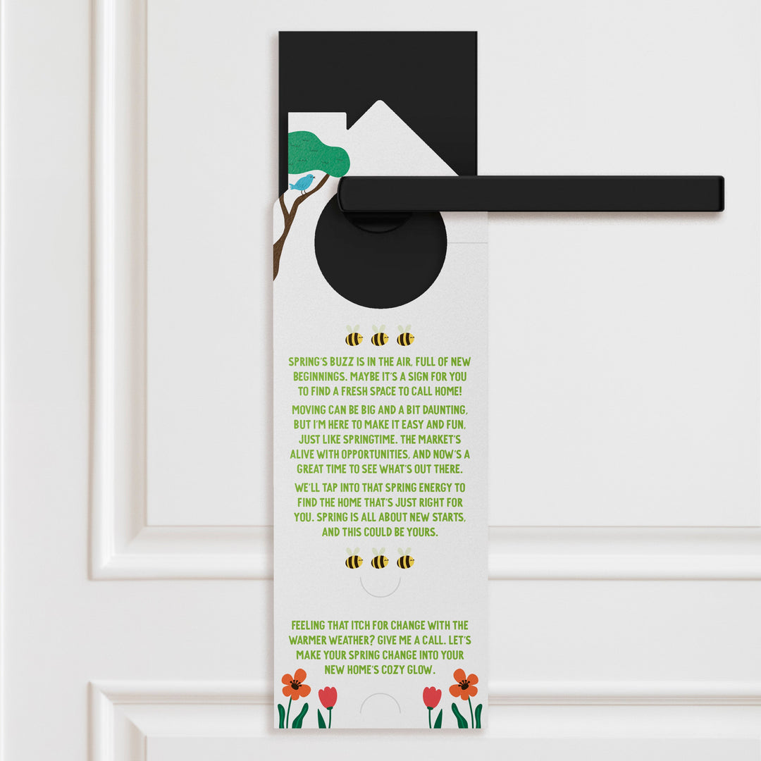 Spring Fever? It Might Be Time For A New Home! Door Hangers Season Door Hanger Market Dwellings