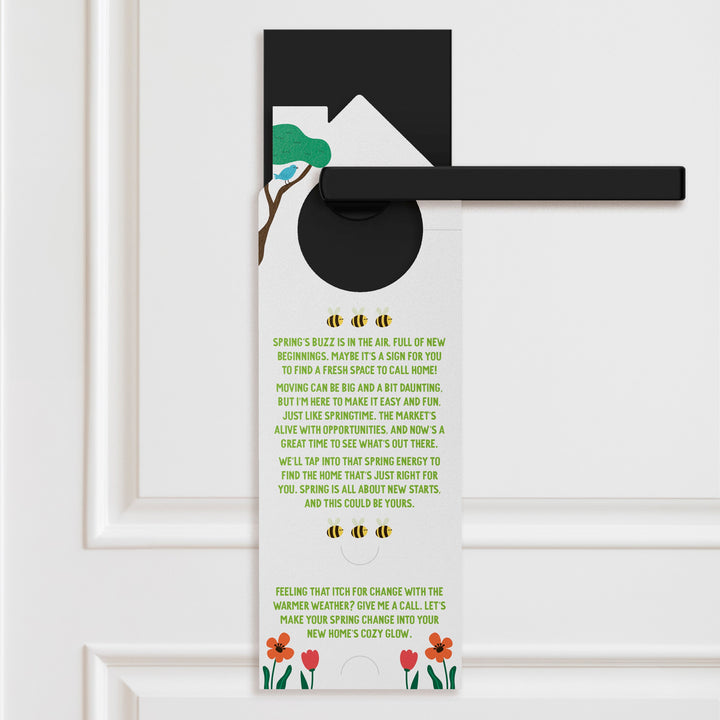 Spring Fever? It Might Be Time For A New Home! Door Hangers Season Door Hanger Market Dwellings