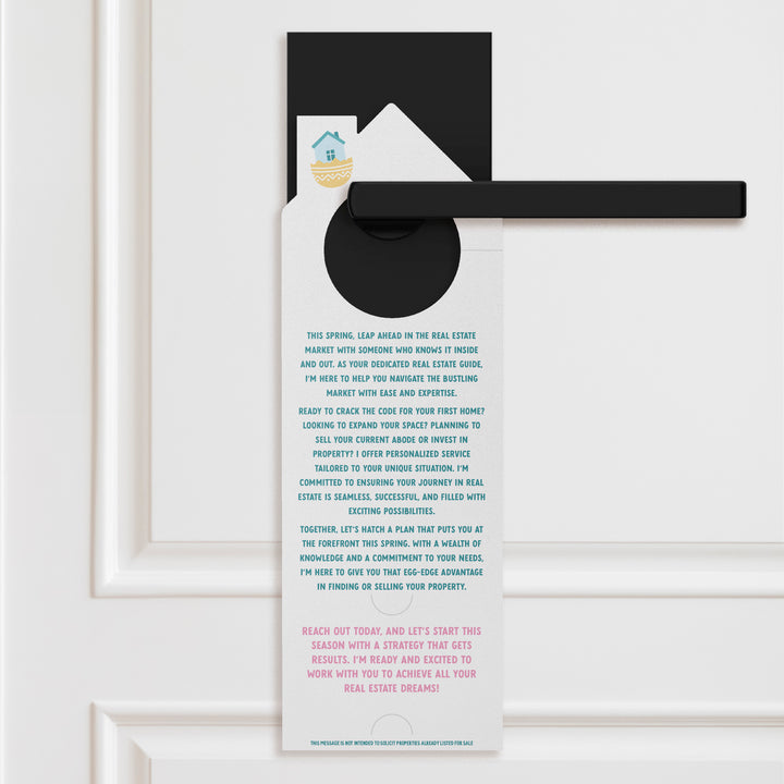Egg-xquisite Homes Just Waiting For You Door Hangers Season Door Hanger Market Dwellings